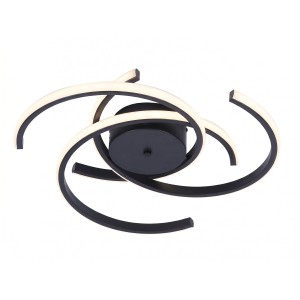 Lampa ledowa sufitowa czarna plafon led sufitowy SPIDER 51 cm LED CCT