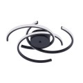 LAMPAMI - lampa ledowa sufitowa czarna, plafon led sufitowy,  lampa led sufitowa, lampa sufitowa do kuchni, czarna lampa sufitowa do sypialni, lampa ledowa do salonu, lampa na korytarz Spider 51 cm czarny LED CCT