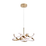 Złota lampa wisząca ledowa nowoczesna 120 cm SPIDER LED CCT 