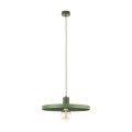 LAMPAMI - lampa zielona wisząca pojedyncza, oświetlenie do jadalni nad stół, oświetlenie nad kanapą w salonie, lampa sufitowa do pokoju młodzieżowego, lampa sufitowa wisząca SILA GREEN PEAPOD 400