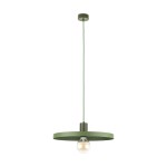 Lampa zielona wisząca pojedyncza 145 cm 1xE27 SILA GREEN PEAPOD 400