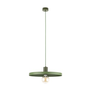 Lampa zielona wisząca pojedyncza 145 cm 1xE27 SILA GREEN PEAPOD 400