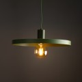 LAMPAMI - lampa zielona wisząca pojedyncza, oświetlenie do jadalni nad stół, oświetlenie nad kanapą w salonie, lampa sufitowa do pokoju młodzieżowego, lampa sufitowa wisząca SILA GREEN PEAPOD 400