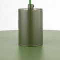 LAMPAMI - lampa zielona wisząca pojedyncza, oświetlenie do jadalni nad stół, oświetlenie nad kanapą w salonie, lampa sufitowa do pokoju młodzieżowego, lampa sufitowa wisząca SILA GREEN PEAPOD 400