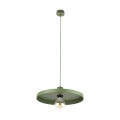 LAMPAMI - lampa zielona wisząca pojedyncza, oświetlenie do jadalni nad stół, oświetlenie nad kanapą w salonie, lampa sufitowa do pokoju młodzieżowego, lampa sufitowa wisząca SILA GREEN PEAPOD 400