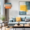 LAMPAMI - lampa podłogowa do salonu, sypialni kolorowa boho, lampa podłogowa kolorowa, lampa stojąca do salonu nowoczesna, lampa pokojowa stojąca, lampa do sypialni stojąca TRIO JUTA