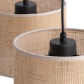 LAMPAMI - potrójna lampa wisząca nad stół do jadalni, oświetlenie do jadalni nad stół, oświetlenie nad kanapą w salonie, oświetlenie nad wyspę kuchenną, lampa 3 punktowa wisząca JUTA LISTWA