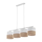 Lampa wisząca nad stół wielopunktowa 4xE27 LINOBIANCO