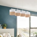 LAMPAMI - lampa wisząca nad stół wielopunktowa, oświetlenie do jadalni nad stół, oświetlenie nad wyspę kuchenną, stylowa lampa do salonu boho, lampa sufitowa wisząca LINOBIANCO