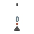LAMPAMI - długa lampa wisząca ozdobna kolorowa, modna lampa do salonu, lampa wisząca kolorowa, lampa sufitowa do pokoju, lampa dla nastolatków, pojedyncza lampa wisząca długa - DROPS COLOR F NOWODVORSKI