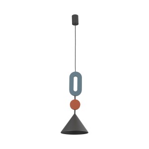 Długa lampa wisząca ozdobna kolorowa 170 cm 1xGU10 DROPS COLOR F