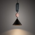 LAMPAMI - długa lampa wisząca ozdobna kolorowa, modna lampa do salonu, lampa wisząca kolorowa, lampa sufitowa do pokoju, lampa dla nastolatków, pojedyncza lampa wisząca długa - DROPS COLOR F NOWODVORSKI