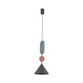 LAMPAMI - długa lampa wisząca ozdobna kolorowa, modna lampa do salonu, lampa wisząca kolorowa, lampa sufitowa do pokoju, lampa dla nastolatków, pojedyncza lampa wisząca długa - DROPS COLOR F NOWODVORSKI