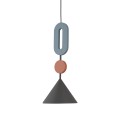LAMPAMI - długa lampa wisząca ozdobna kolorowa, modna lampa do salonu, lampa wisząca kolorowa, lampa sufitowa do pokoju, lampa dla nastolatków, pojedyncza lampa wisząca długa - DROPS COLOR F NOWODVORSKI