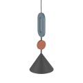 LAMPAMI - długa lampa wisząca ozdobna kolorowa, modna lampa do salonu, lampa wisząca kolorowa, lampa sufitowa do pokoju, lampa dla nastolatków, pojedyncza lampa wisząca długa - DROPS COLOR F NOWODVORSKI