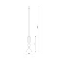 LAMPAMI - długa lampa wisząca ozdobna kolorowa DROPS COLOR F NOWODVORSKI SZKIC
