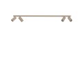 LAMPAMI - beżowa lampa sufitowa ruchoma, lampa przysufitowa listwa, oświetlenie w kuchni sufitowe, oświetlenie na przedpokój, oświetlenie nad kanapą w salonie, oświetlenie korytarza, beżowa lampa listwa MONO NOWODVORSKI