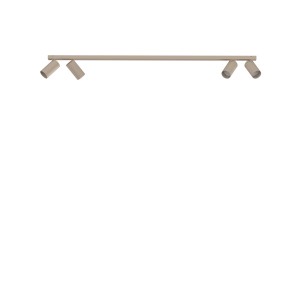 Beżowa lampa sufitowa ruchoma listwa 4xGU10 MONO