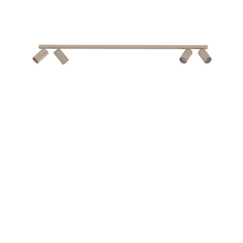 LAMPAMI - beżowa lampa sufitowa ruchoma, lampa przysufitowa listwa, oświetlenie w kuchni sufitowe, oświetlenie na przedpokój, oświetlenie nad kanapą w salonie, oświetlenie korytarza, beżowa lampa listwa MONO NOWODVORSKI