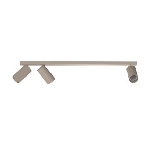 Beżowa lampa sufitowa ruchoma listwa 3xGU10 MONO 