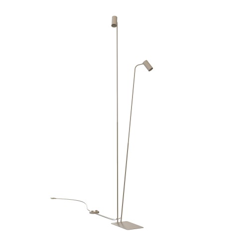 LAMPAMI - lampa stojąca beżowa nowoczesna, lampa stojąca do salonu nowoczesna, lampa podłogowa loftowa MONO NOWODVORSKI