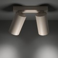LAMPAMI - beżowa lampa sufitowa podwójna, oświetlenie w kuchni sufitowe, oświetlenie na przedpokoju, oświetlenie do salonu sufitowe, minimalistyczna lampa sufitowa beżowa, lampa sufitowa ruchoma MONO NOWODVORSKI