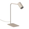 LAMPAMI - beżowa lampa biurkowa, metalowa lampa stojąca do salonu loft, lampka na biurko nowoczesna, lampa do pracy, lampka do nauki MONO NOWODVORSKI