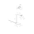 LAMPAMI - beżowa lampa biurkowa MONO NOWODVORSKI szkic