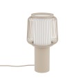 LAMPAMI - beżowa lampa stojąca do salonu, lampa nocna, lampa na komodzie, lampa stojąca do salonu nowoczesna NOME NOWODVORSKI