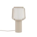 LAMPAMI - beżowa lampa stojąca do salonu, lampa nocna, lampa na komodzie, lampa stojąca do salonu nowoczesna NOME NOWODVORSKI