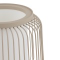 LAMPAMI - beżowa lampa stojąca do salonu, lampa nocna, lampa na komodzie, lampa stojąca do salonu nowoczesna NOME NOWODVORSKI