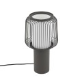 LAMPAMI - szara lampa stojąca do salonu, lampa nocna, lampa do salonu, lampa na komodę, ciekawa lampka stojąca NOME NOWODVORSKI