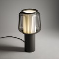 LAMPAMI - szara lampa stojąca do salonu, lampa nocna, lampa do salonu, lampa na komodę, ciekawa lampka stojąca NOME NOWODVORSKI