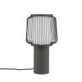 LAMPAMI - szara lampa stojąca do salonu, lampa nocna, lampa do salonu, lampa na komodę, ciekawa lampka stojąca NOME NOWODVORSKI