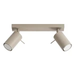 Beżowa lampa sufitowa ruchoma 2xGU10 plafon sufitowy RING 2 taupe