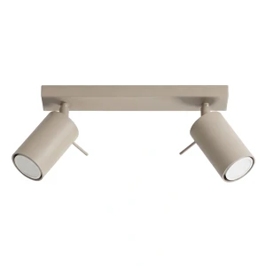 Beżowa lampa sufitowa ruchoma 2xGU10 plafon sufitowy RING 2 taupe