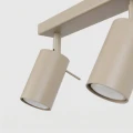 LAMPAMI - beżowa lampa sufitowa ruchoma, plafon sufitowy, lampa regulowana sufitowa, lampa sufitowa na klatkę schodową, lampa sufitowa do pokoju młodzieżowego, lampa do kuchni, lampa na korytarz RING 2 taupe sollux