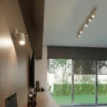 LAMPAMI - beżowa lampa sufitowa, plafon sufitowy, lampa przysufitowa, oświetlenie sufitowe w kuchni, oświetlenie na przedpokoju, oświetlenie korytarza,  lampa sufitowa ruchoma RING 4L taupe sollux