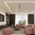 LAMPAMI - różowa lampa sufitowa ruchoma, plafon sufitowy różowy, lampa  tuby sufitowe. lampa do sypialni, lampa sufitowa dla dziewczynki RING 3L różowy sollux