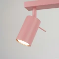 LAMPAMI - różowa lampa sufitowa ruchoma, plafon sufitowy różowy, lampa  tuby sufitowe. lampa do sypialni, lampa sufitowa dla dziewczynki RING 3L różowy sollux