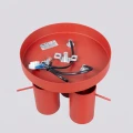 LAMPAMI - czerwona lampa sufitowa na 3 żarówki, plafon sufitowy spot, lampa sufitowa młodzieżowa, lampa dla dzieci sufitowa, lampa czerwona RING 3P czerwony sollux