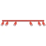 Czerwona lampa sufitowa na listwie plafon sufitowy 6xGU10 RING 6L czerwony