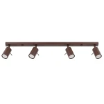 Lampa sufitowa wielopunktowa ruchoma plafon sufitowy 4xGU10 RING 4L brązowy