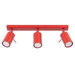 Czerwona lampa sufitowa ruchoma plafon sufitowy 3xGU10 RING 3L czerwony