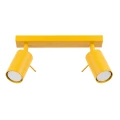 LAMPAMI - żółta lampa sufitowa ruchoma listwa, lampa do pokoju sufitowa, lampa sufitowa do pokoju dziecka, lampa przysufitowa, plafon sufitowy RING 2 żółty sollux