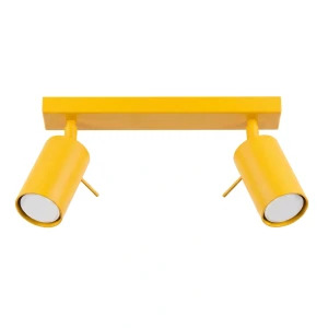 Żółta lampa sufitowa ruchoma listwa 2xGU10 plafon RING 2 spot 