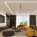 LAMPAMI - żółta lampa sufitowa ruchoma listwa, lampa do pokoju sufitowa, lampa sufitowa do pokoju dziecka, lampa przysufitowa, plafon sufitowy RING 2 żółty sollux