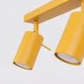 LAMPAMI - żółta lampa sufitowa ruchoma listwa, lampa do pokoju sufitowa, lampa sufitowa do pokoju dziecka, lampa przysufitowa, plafon sufitowy RING 2 żółty sollux