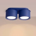 LAMPAMI - lampa sufitowa do małego pokoju, plafon sufitowy, mała lampa sufitowa, lampa młodzieżowa sufitowa, lampa dla dzieci sufitowa, lampa na korytarz, lampa przysufitowa, niebieska lampa na niski sufit MODO 2 ultramaryna sollux