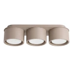 Beżowa lampa przysufitowa do sypialni, kuchni, korytarza potrójna 3XGX53 plafon sufitowy MODO 3 taupe